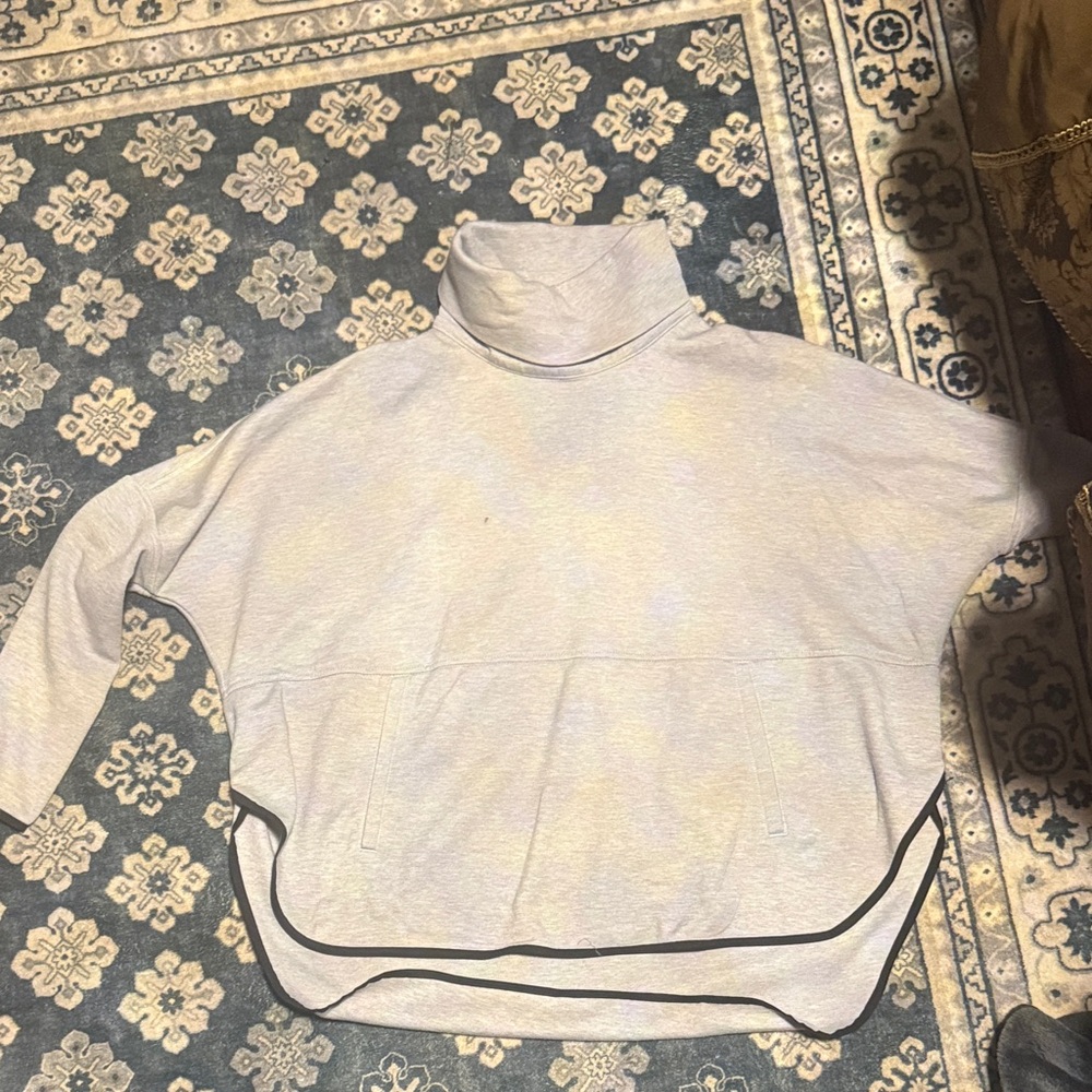 The North Face Light Gray Turtleneck Sweater